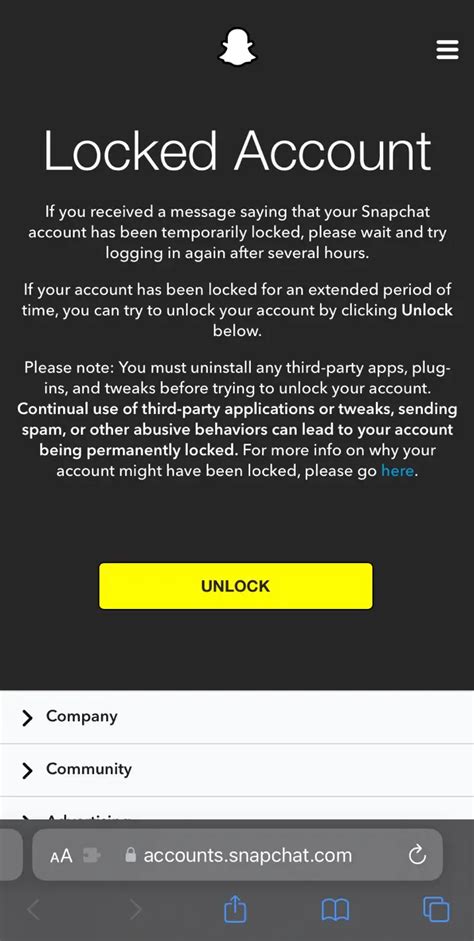 snapchat account gesperrt|How to Recover Your Locked Snapchat Account